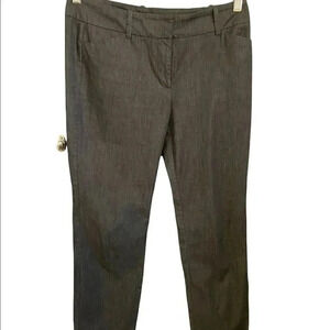 Ann Taylor Signature Line dark denim blue colored slacks sz 4P